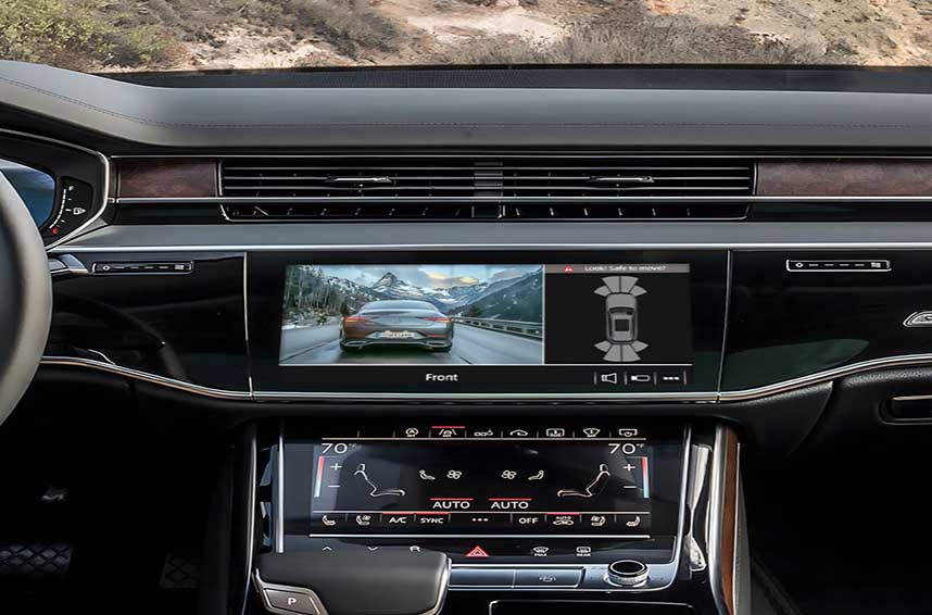 Interface de vídeo da câmera de auxílio à ré do carro - sistema de sensor de estacionamento original